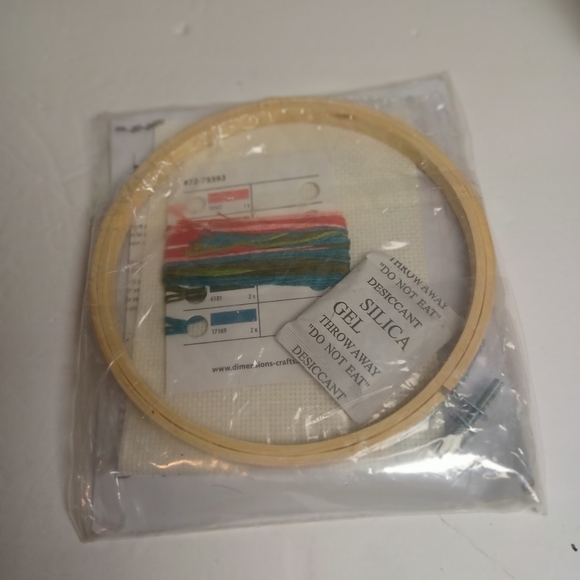 Cross Stitch Kit-Dimensions "I can't Adult today"--14 count--6" hoop included - Picture 2 of 2